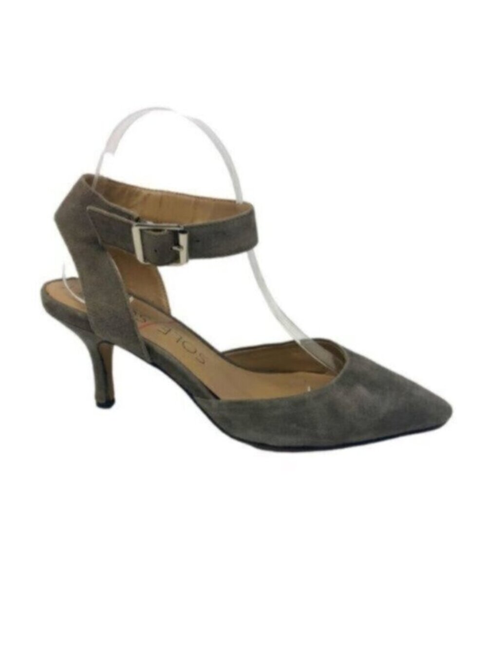 Sole Society | Women's Sandal Taupe Suede Heels Size 8